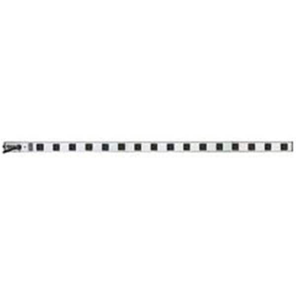 Doomsday Power Strip, Surge, 5-15R, 5-15P, 15 ft., Black/Silver DO59320 - main